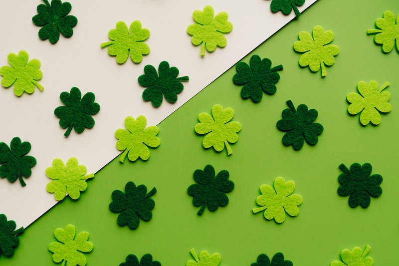 Laser Cut Four Leaf Clover Felt