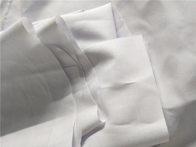 Laser Cut White Cotton Fabric