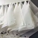 White Airbag Clean Cut Edge by KASU Co2 Laser Cutter