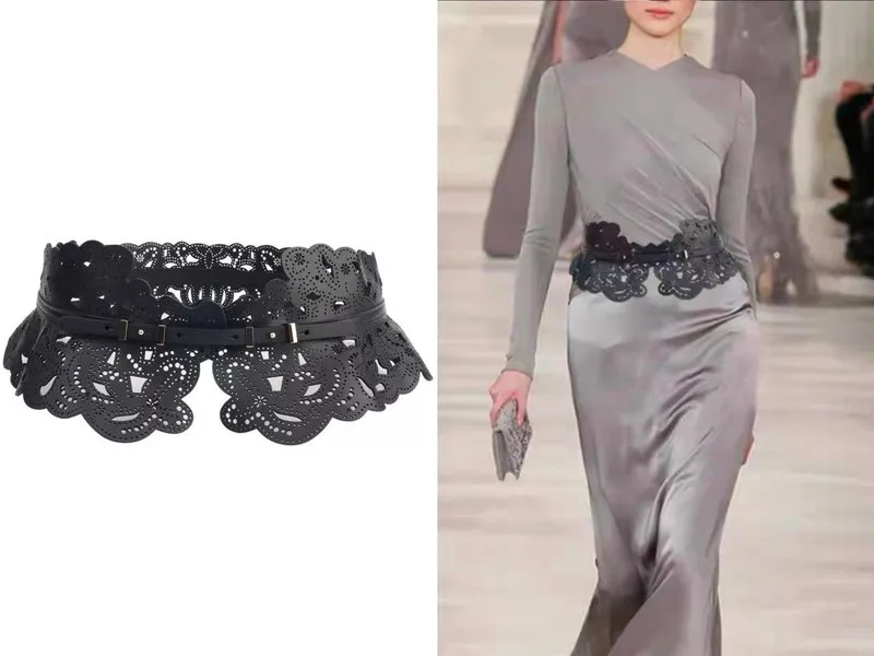 Laser-engrave Leather Waistband
