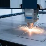 fiber-laser-cutter-cutting-metal-sheet