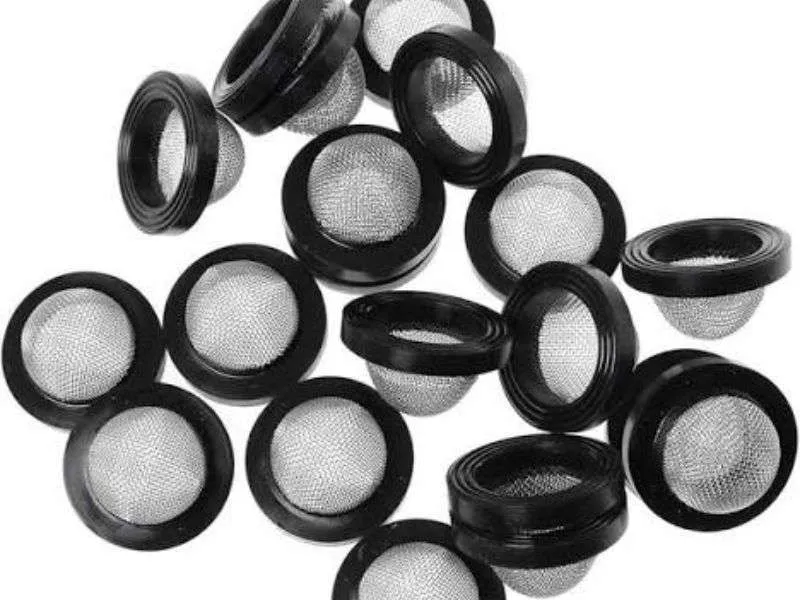 Flat gaskets and spacer rings cut from filter felt and sheet