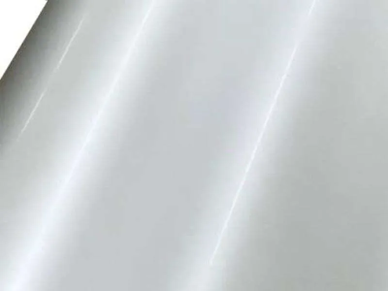 Sheet of clear transfer film before contour cutting