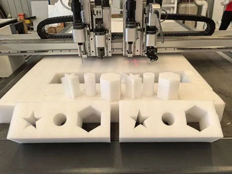 Laser cut EVA foam with clean and precise edges